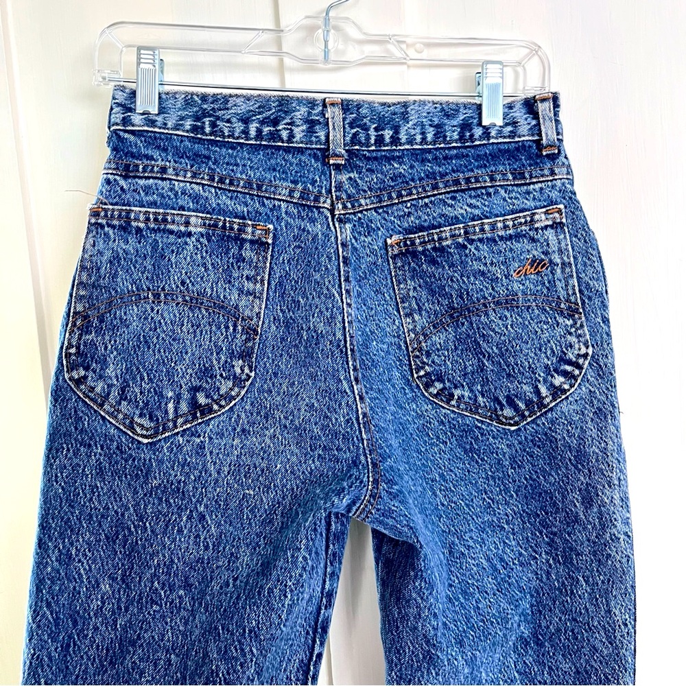 Vintage 1980’s CHIC Jeans Acid Washed Stone Washed high waisted Size 11
